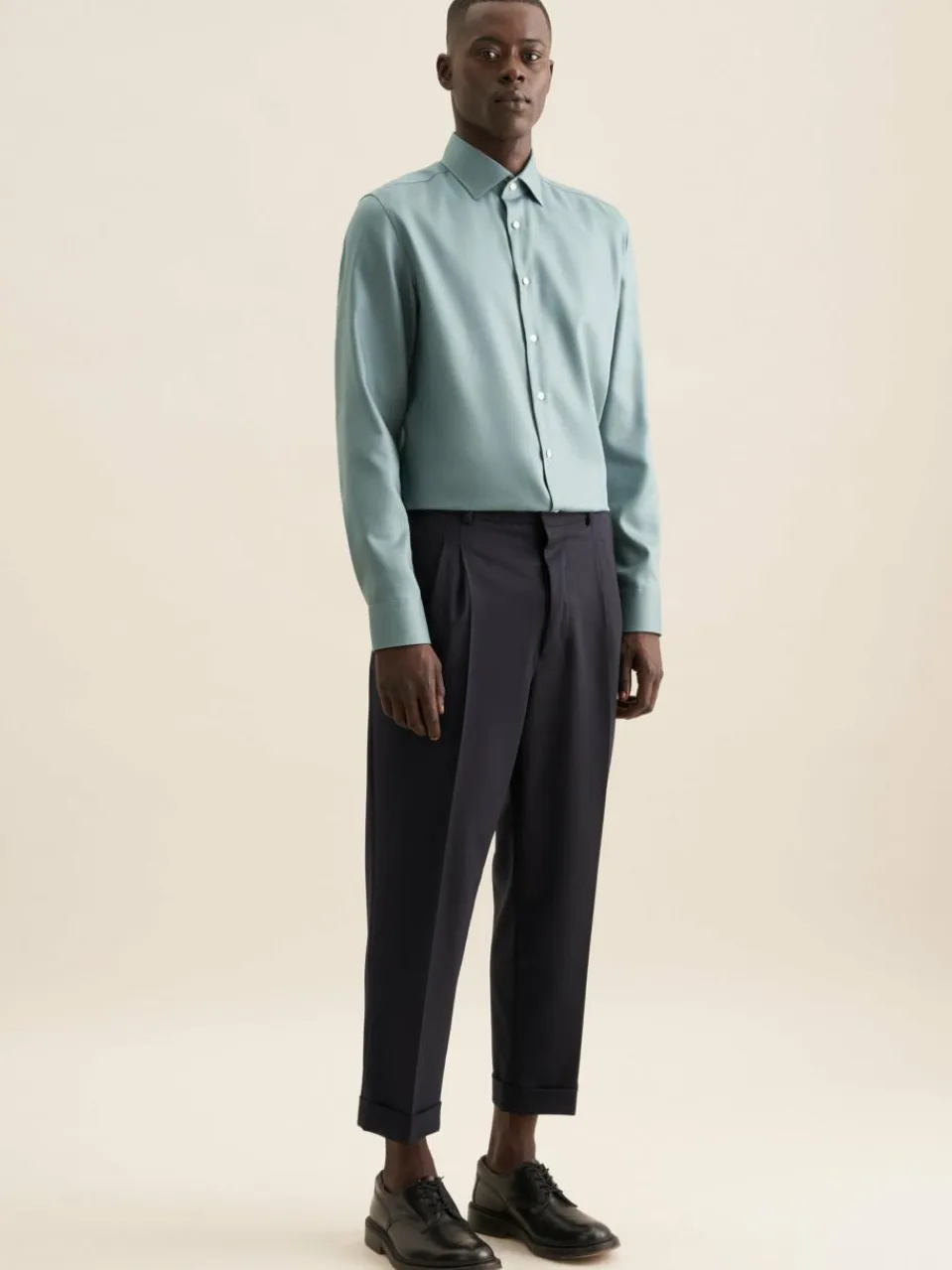 Seidensticker Hemden<Herren Business Hemd - Shaped Langarm grün uni