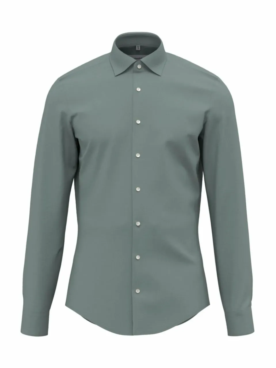 Seidensticker Hemden<Herren Business Hemd - Shaped Langarm grün uni