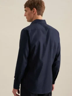 Seidensticker Hemden<Herren Business Hemd - Shaped Langarm blau uni