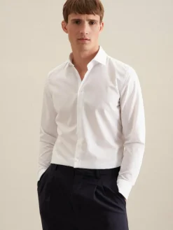 Herren Seidensticker Hemden>Herren Business Hemd - Shaped Extra langer Arm