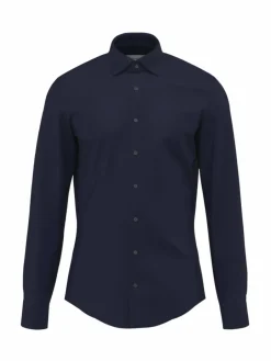 Seidensticker Hemden<Herren Business Hemd - Shaped 1/1 blau uni