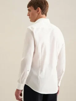 Seidensticker Hemden<Herren Business Hemd - Slim Langarm ecru uni