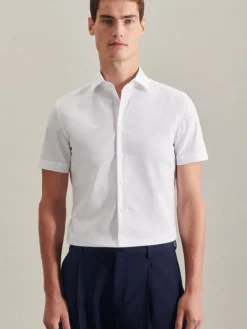 Herren Seidensticker Hemden>Herren Business Hemd - Slim Kurzarm