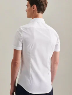 Herren Seidensticker Hemden>Herren Business Hemd - Slim Kurzarm