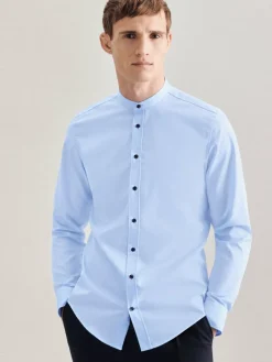 Seidensticker Hemden<Herren Business Hemd - Slim 1/1 blau uni