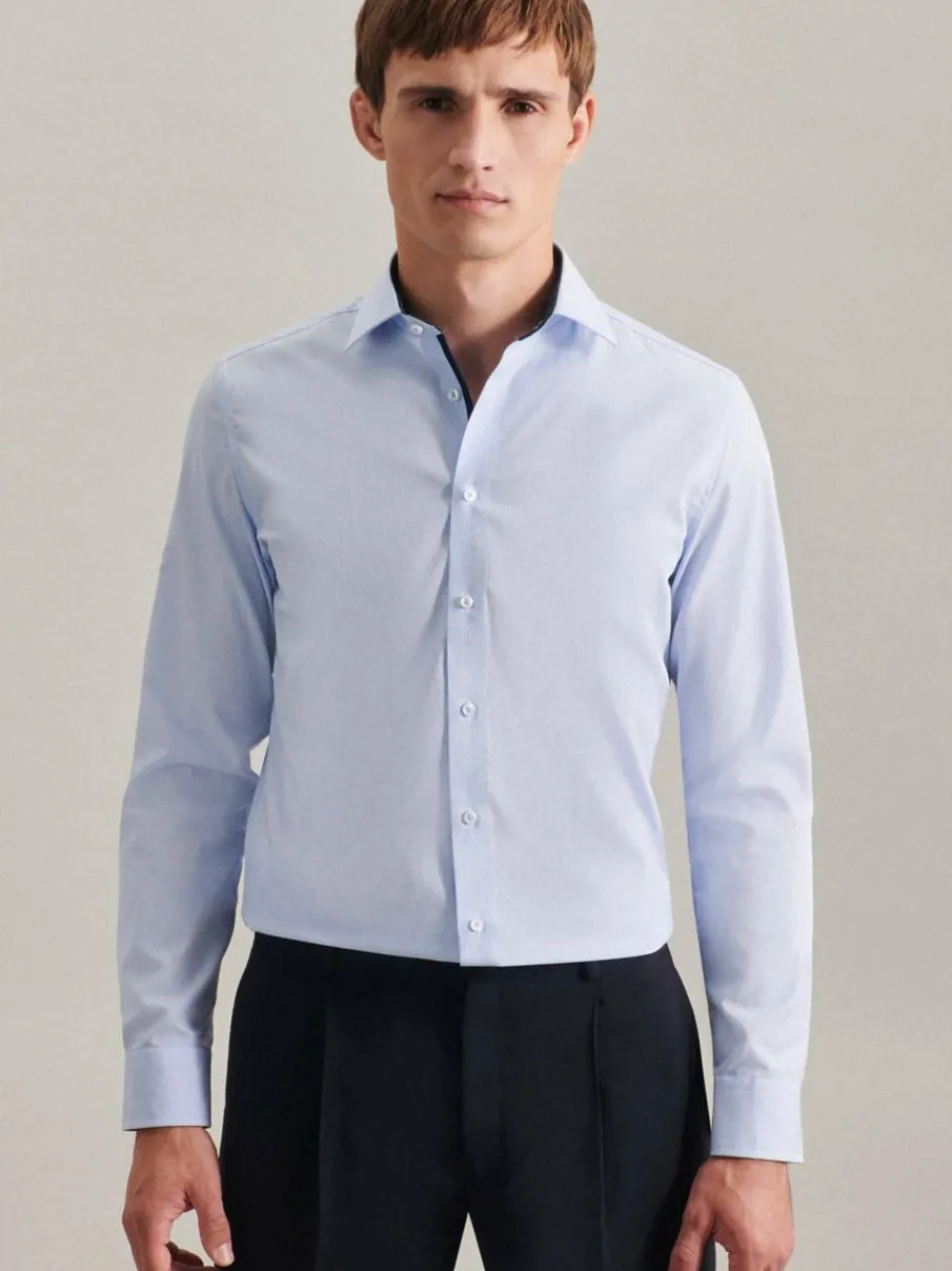 Herren Seidensticker Hemden>Herren Business Hemd - Slim Langarm