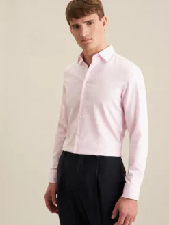 Seidensticker Hemden<Herren Business Hemd - Slim 1/1 rosa uni