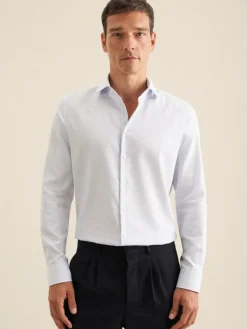 Herren Seidensticker Hemden>Herren Business Hemd - Slim Langarm