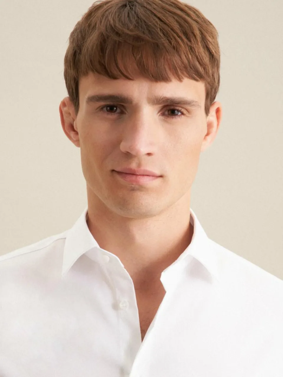 Seidensticker Hemden<Herren Business Hemd - Slim Langarm weiß uni