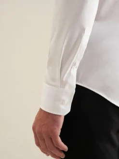 Seidensticker Hemden<Herren Business Hemd - Slim Langarm weiß uni