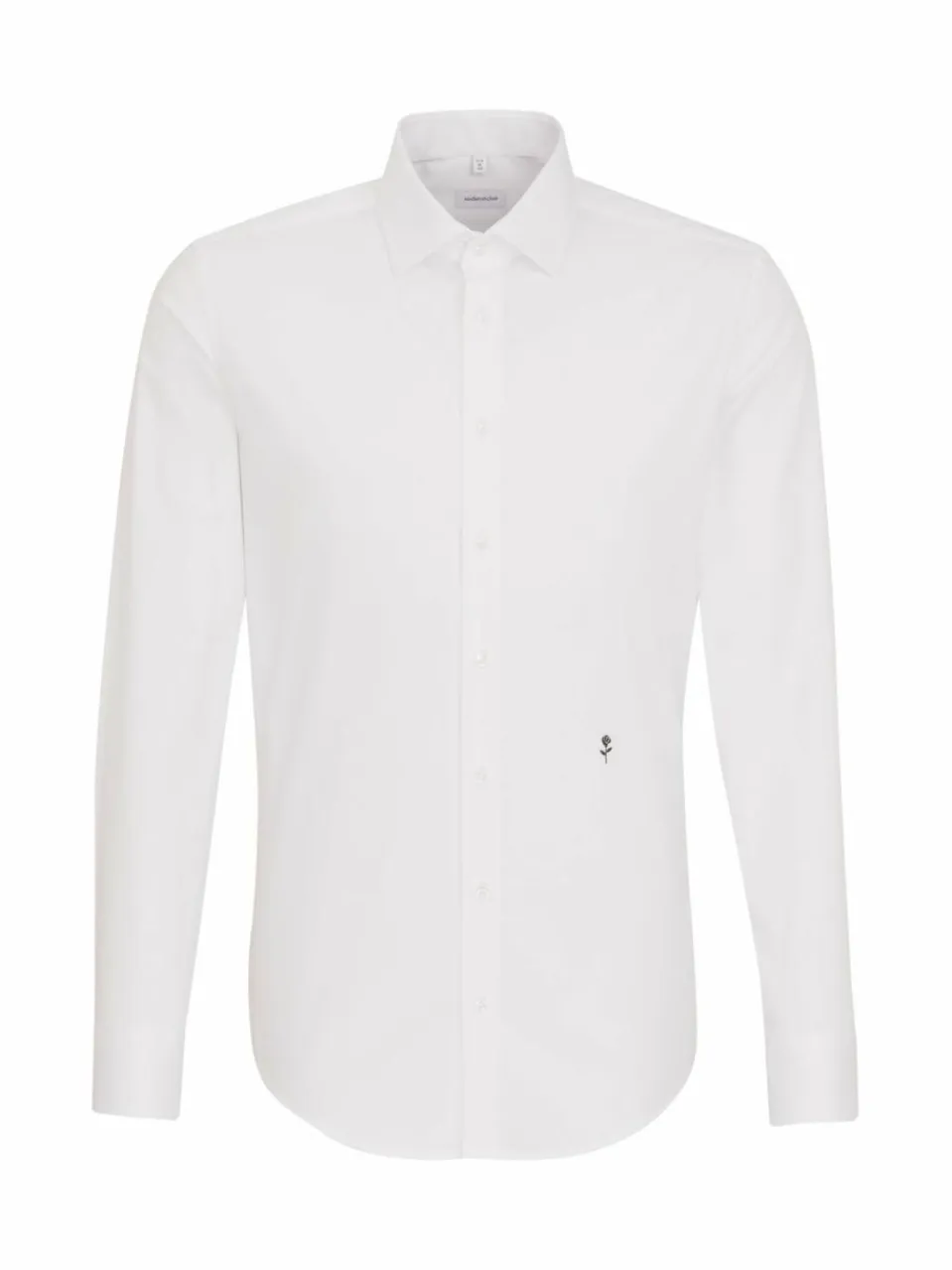 Seidensticker Hemden<Herren Business Hemd - Slim Langarm weiß uni