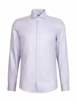 Seidensticker Hemden<Herren Business Hemd - Slim Langarm blau kariert