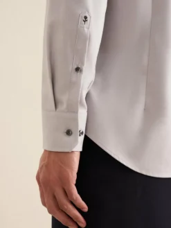 Seidensticker Hemden<Herren Business Hemd - Slim Langarm grau uni