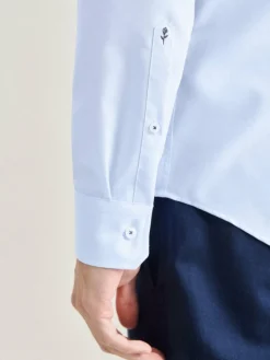 Seidensticker Hemden<Herren Business Hemd - Slim Langarm blau uni
