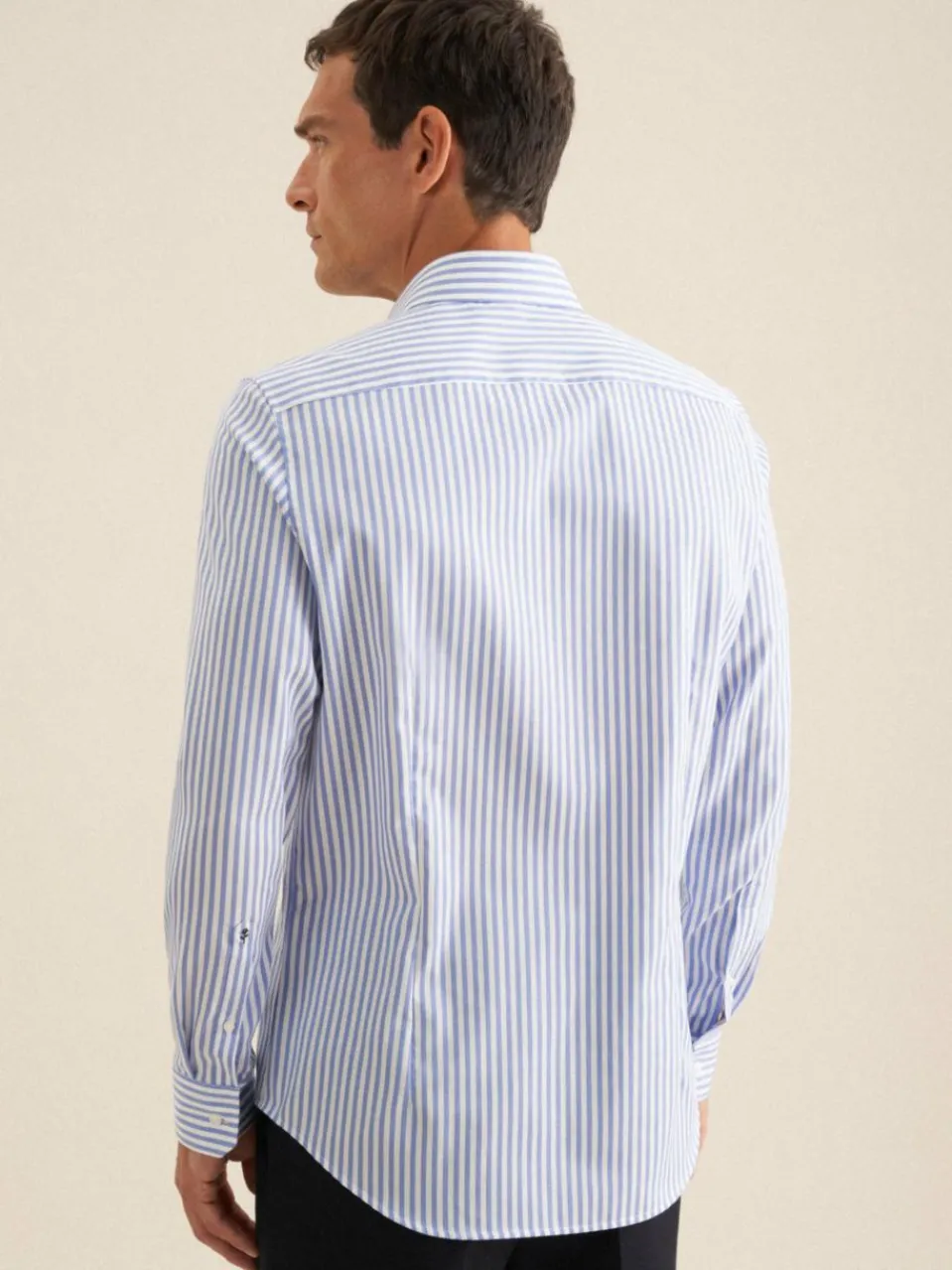 Seidensticker Hemden<Herren Business Hemd - Slim 1/1 blau gestreift