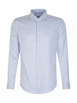 Seidensticker Hemden<Herren Business Hemd - Slim 1/1 blau gestreift