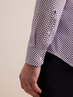Seidensticker Hemden<Herren Business Hemd - Slim 1/1 flieder bedruckt