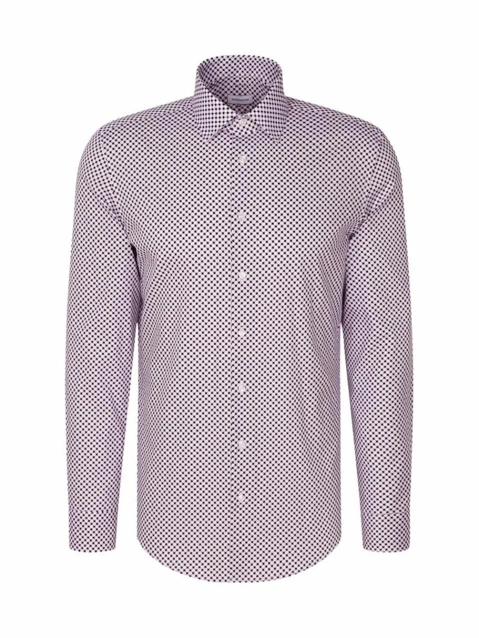 Seidensticker Hemden<Herren Business Hemd - Slim 1/1 flieder bedruckt