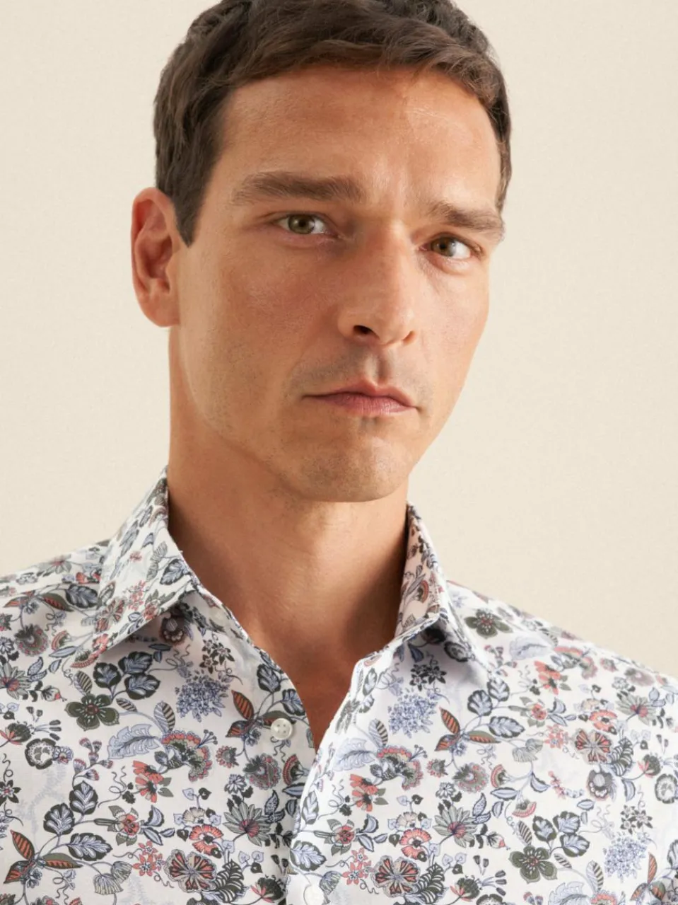 Seidensticker Hemden<Herren Business Hemd - Slim 1/1 orange bedruckt