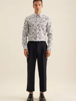 Seidensticker Hemden<Herren Business Hemd - Slim 1/1 orange bedruckt