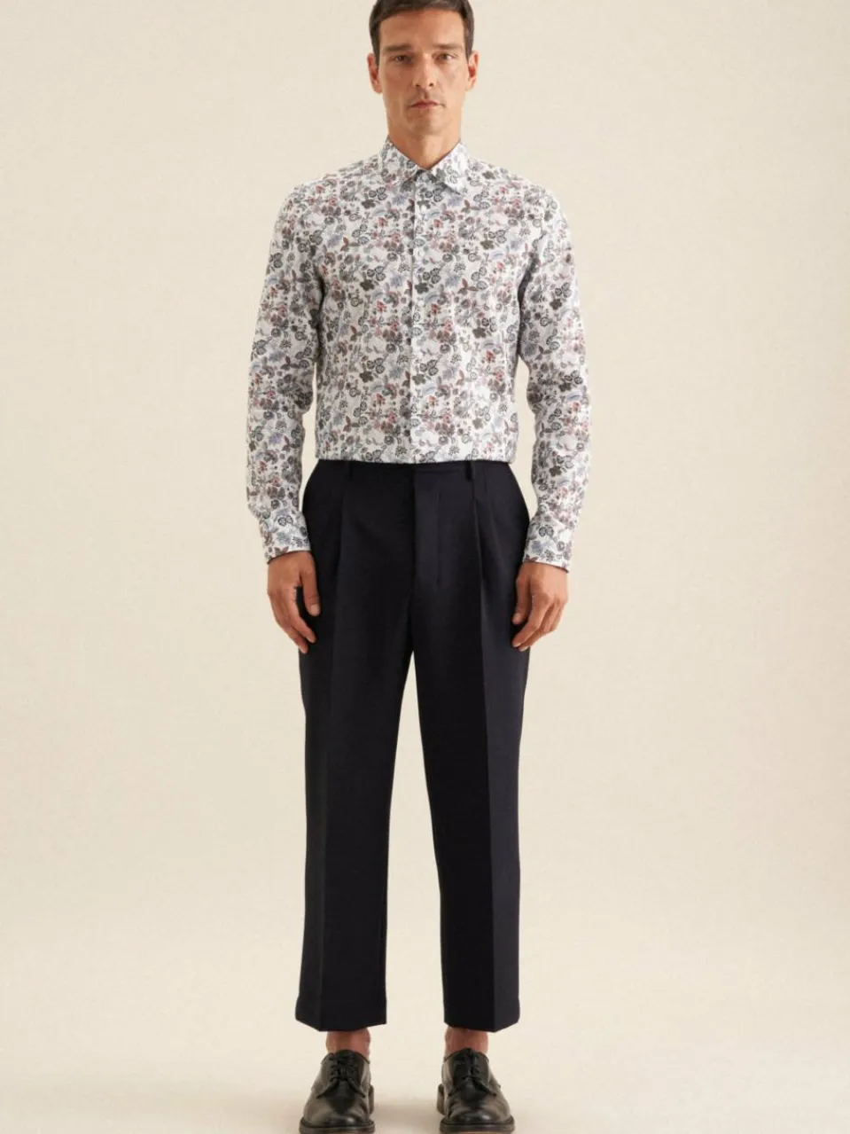 Seidensticker Hemden<Herren Business Hemd - Slim 1/1 orange bedruckt