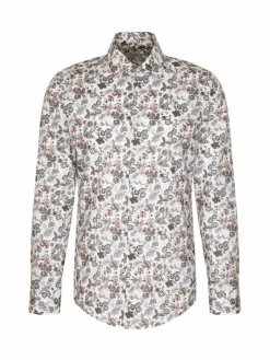 Seidensticker Hemden<Herren Business Hemd - Slim 1/1 orange bedruckt