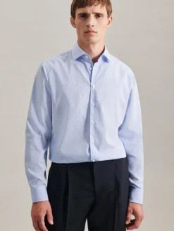 Herren Seidensticker Hemden>Herren Business Hemd - Slim Langarm