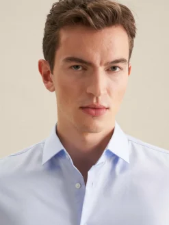 Seidensticker Hemden<Herren Business Hemd - Slim 1/1 Extra lang hellblau uni