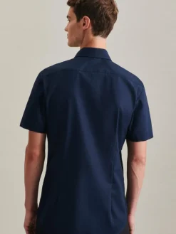 Herren Seidensticker Hemden>Herren Business Hemd - Slim Kurzarm