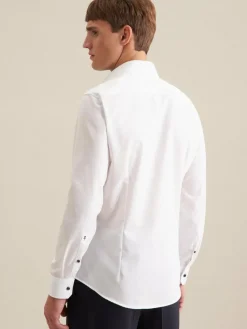 Seidensticker Hemden<Herren Business Hemd - X-Slim Langarm weiß uni