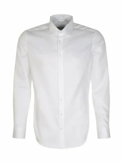 Seidensticker Hemden<Herren Business Hemd - X-Slim Extra langer Arm weiß uni