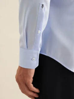 Seidensticker Hemden<Herren Business Hemd - X-Slim Langarm blau uni