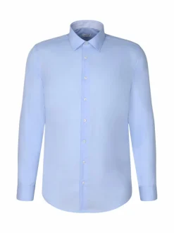 Seidensticker Hemden<Herren Business Hemd - X-Slim Langarm blau uni