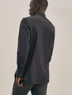 Seidensticker Hemden<Herren Business Hemd - X-Slim Langarm schwarz uni