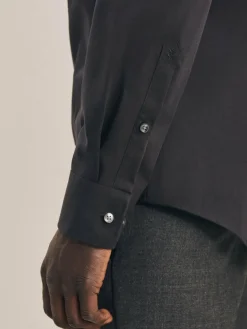 Seidensticker Hemden<Herren Business Hemd - X-Slim Langarm schwarz uni
