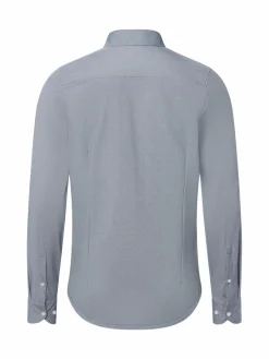 OLYMP Level Five Hemden<Herren Businesshemd marine ecru gemustert