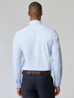 Roy Robson Hemden<Herren Businesshemd blau uni