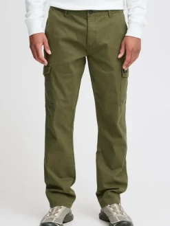 BLEND Hosen<Herren Cargohose - BHEDNAN oliv uni