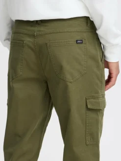 BLEND Hosen<Herren Cargohose - BHEDNAN oliv uni