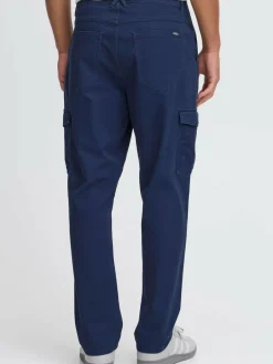 BLEND Hosen<Herren Cargohose - BHMADDOX wovenpant blau uni