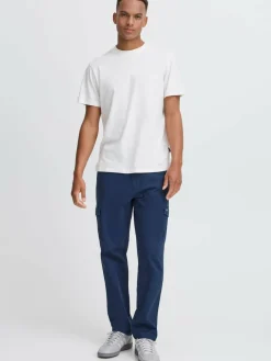 BLEND Hosen<Herren Cargohose - BHMADDOX wovenpant blau uni