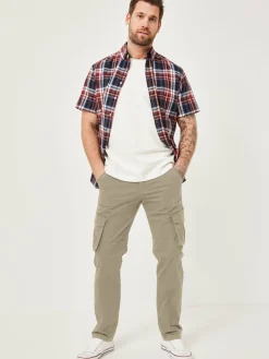 Redpoint Hosen<Herren Cargohose - MONCTON Straight Fit beige uni