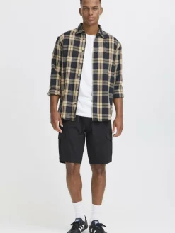 BLEND Hosen<Herren Cargoshorts - BHTinal schwarz uni