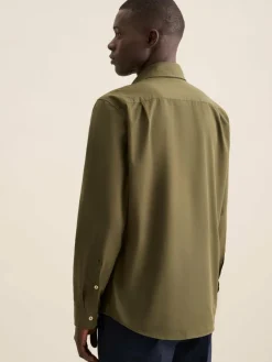 Seidensticker Hemden<Herren Casual Hemd - Regular 1/1 oliv uni