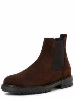 Marc O'Polo Boots & Stiefeletten<Herren Chelsea Boots aus Leder schoko schwarz uni