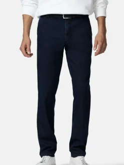 MEYER Hosen<Herren Chino - Bonn blau uni