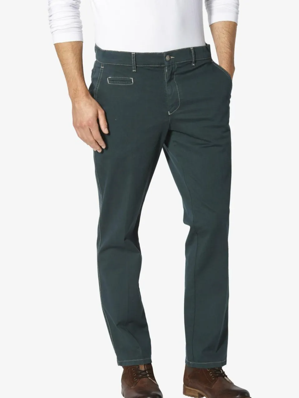 BABISTA Hosen<Herren Chino - CELIGIO grün uni