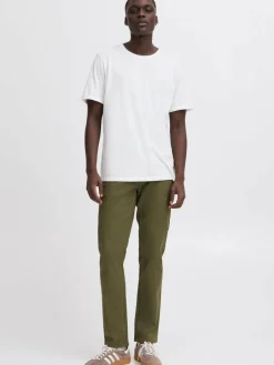 BLEND Hosen<Herren Chinohose - BHEDNAN oliv uni