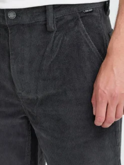 BLEND Hosen<Herren Chinohose - BHMADDOX-Cord grau strukturiert