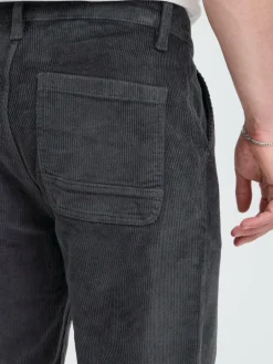 BLEND Hosen<Herren Chinohose - BHMADDOX-Cord grau strukturiert